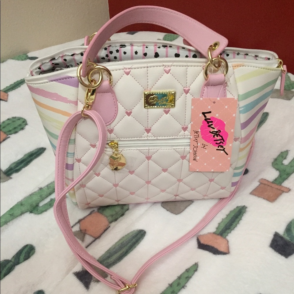 Rainbow Luv Betsey  satchel by Betsey Johnson
